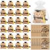 25 Sets Mini Middle School Graduation Bear 8th Grade Graduation Gifts Bulk Include Mini Stuffed Bear Bracelet Organza Bag Hello High School Card for 8th Students Class of 2026 Party Favors(Black) view 1