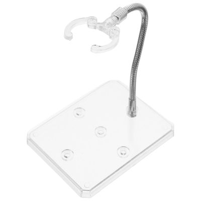 Abaodam Flexible Doll Model Display Stand for Action Figures Transparent Plastic Support Base Compatible with Gundam RG HG Series Models Under Waist Stable Holder for Dynamic Poses and
