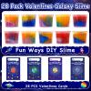 28 Pack Valentines Day Gifts for Kids, Valentines Galaxy Slime with Valentines Cards Kids Stress Relief Fidget Set Valentines Day Gifts for School Classroom Exchange Prize Party Favors Supplies view 2