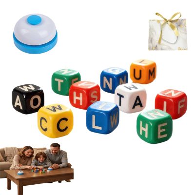 Civilizek 2026 New Dice Word Game,Word Game Dice,Crossword Dice Game,Travel-Friendly Board Games Set for 1-5 Players (60pcs)