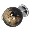 Alasum Black Gold Desk Globe with White Metal Stand Stable Terrestrial Decor for Office Home Study Educational World Globe for Desktop Display view 1