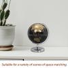 Alasum Black Gold Desk Globe with White Metal Stand Stable Terrestrial Decor for Office Home Study Educational World Globe for Desktop Display view 4