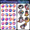 28 Pack Valentines Day Gifts for Kids, Valentines Galaxy Slime with Valentines Cards Kids Stress Relief Fidget Set Valentines Day Gifts for School Classroom Valentines Party Favors view 2