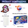 28 Pack Valentines Day Gifts for Kids, Valentines Galaxy Slime with Valentines Cards Kids Stress Relief Fidget Set Valentines Day Gifts for School Classroom Valentines Party Favors view 3