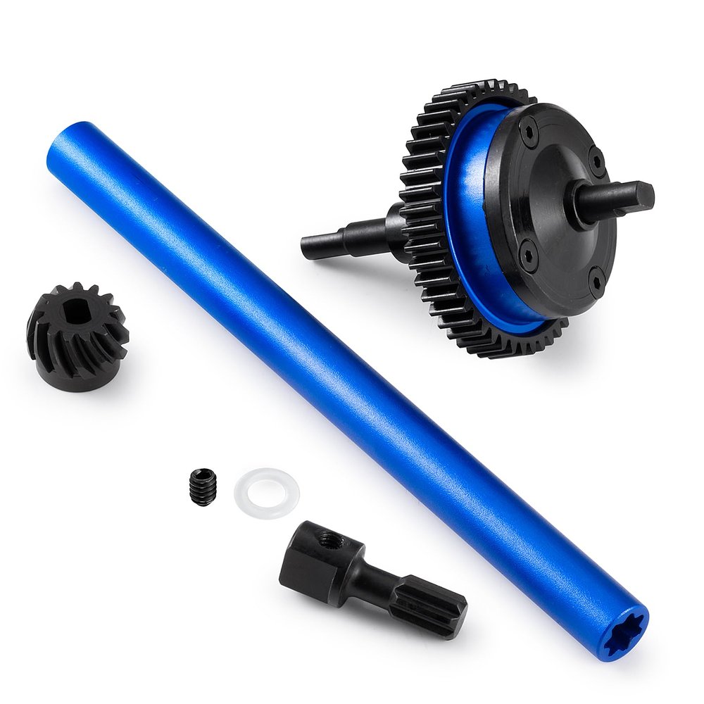 BRKRC Steel Aluminum 7075 Alloy Front & Centre & Rear Complete Differential for Tra-xxas 1:16 Mini Maxx 4WD Mini XRT VXL-3S Monster Truck Upgrades (Centre Complete Differential)