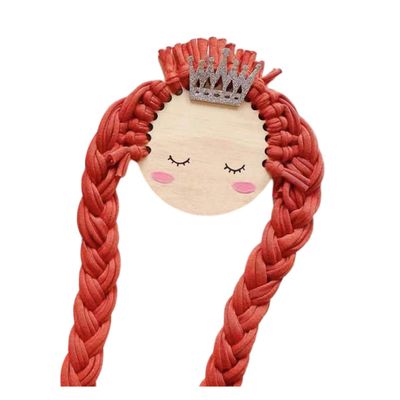 MUELODSIC Colorful Wall-mounted Hair Bow Holder for Lightweight Wooden Hairpin Organizer with Cord Space-saving Bow Rack for Nursery and Bedroom Hair Clip Storage