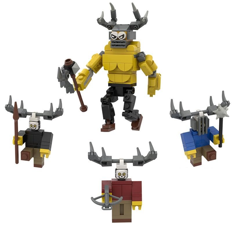 99 N-ights Forest DIY Building Set,Construction Toy with Creature Figures, Creative Desk Display for Adults