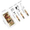 3-Piece Kids Silverware Set, Stainless Steel Reusable Children Safe Knife Spoon Fork Set With Storage Case Chickens And Farm Children Flatware Set For Kids Lunch Box view 2