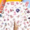 100PCS Ballet Stickers  Ballerina Dance Vinyl Waterproof Decals for Ballet Lovers, Laptop, Water Bottle, Scrapbook, Kids Party Favors view 3