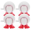 Abaodam 4Pcs Clockwork Wind Up Walking Sports Balls Novelty Plastic White Jumping Playthings for Festival Holiday view 1