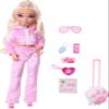 Barbie Dream Besties Weekend Getaway Malibu Doll and Accessories, Fashion Doll with Removable Fashions & 7 Travel Themed Toy Pieces view 1