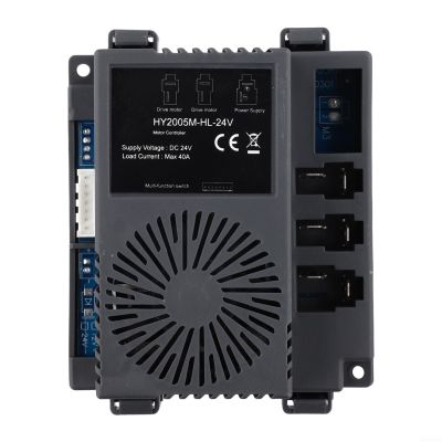24V 2.4G Remote Control Receiver Controller for Children's Electric Car HY2005M-HL-24V, Compatible with 24-Volt Ride On Vehicles, ABS Material with Slow Start Function