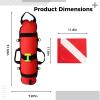 31.5 in Dive Buoy with Flag, Inflatable for Freediving and Scuba Diving, Oral Inflator Included view 4
