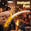 3d Printed Banana Sword, Retractable Sword Toy, 3d Printed Plastic Banana, Extendable Banana Swords, Telescopic Plastic Banana Katana Wand, Funny Prop Swords Toys, for Stress Relief (3Pcs*Whtie) view 2