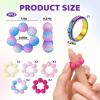 11PCS Fidget Ring Set, Finger Fidgets, Spiky Fidget Sensory with Rotating Beads, 10 Textured Rings and 1 Spinner Ring for Adults, Office Use view 2