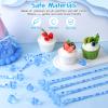 60 Pcs Baby Shower Pacifiers Necklace, Cute Acrylic Pacifier Necklaces for Chupones para Baby Shower Games Charm, Party Favors, Decorations DIY, Gender Reveal Table Scatter(Blue) view 4