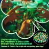 Vinsot 36 Pack St. Patrick's Day Shamrocks Clover Lucky LED Light up Ring Toy Party Favors Rings Glow in the Dark for Kids & Adults Party Supplies Gift Accessories(Dark Green, Grass Green, Yellow) view 4