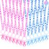 100 Pieces Baby Shower Pacifiers Necklace, Cute Acrylic Pacifier Necklaces for Chupones para Baby Shower Games Charm, Party Favors, Decorations DIY, Gender Reveal Table Scatter(Pink&Blue) view 1