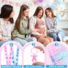 100 Pieces Baby Shower Pacifiers Necklace, Cute Acrylic Pacifier Necklaces for Chupones para Baby Shower Games Charm, Party Favors, Decorations DIY, Gender Reveal Table Scatter(Pink&Blue) view 2