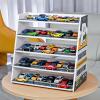 Luay Wuliza Display Case for Hot Wheels Garage & Matchbox Cars1/64 Scale Diecast Toy Cars Garage,Stepped Alloy car Display Stand. Five-Level Stepped Parking lot. view 2