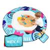 MEKA Tuff Tray Large 38"x38" White + Waterproof Sensory Mat 67" Blue, Activity Tray with playmat for Kids Creative, Messy, Everyday Fun, Children and Toddlers Stuff, Outdoor and Indoor view 1