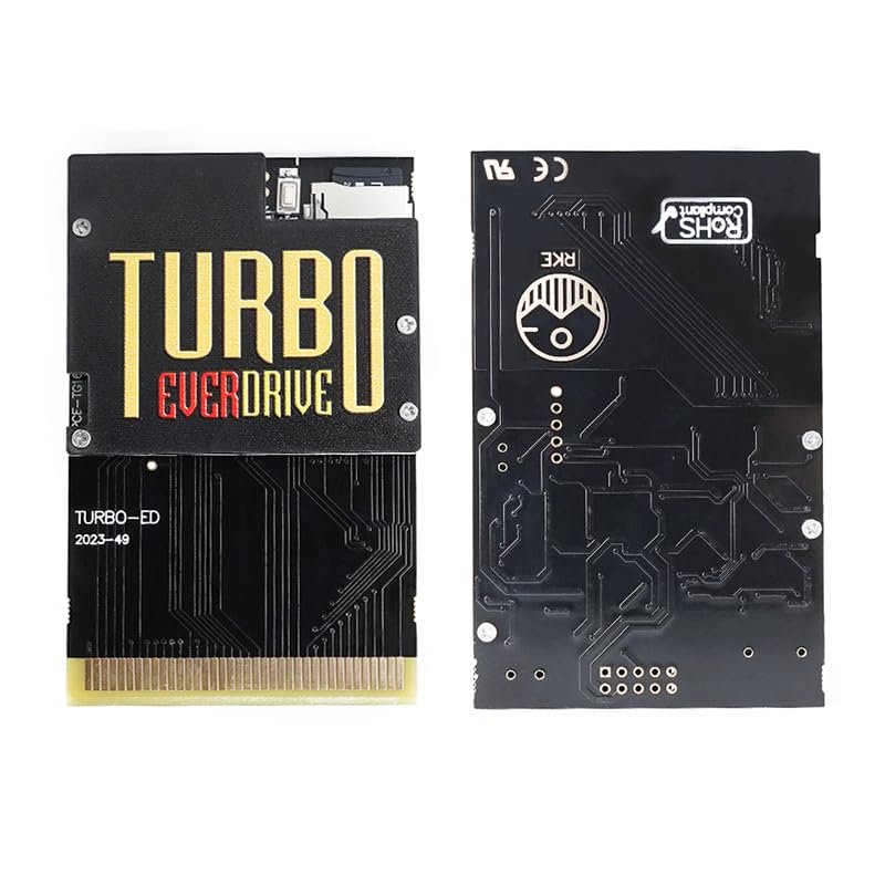 Tangxi 1000 in 1 Game Cartridge Card for PC Engine and TurboGrafx-16 Console, Black Gold Board Game Console Card with 8G Memory Card