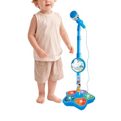 Kids Microphone - Portable LED Speaker Stage Toy | Microphone with Stand for Singing, Recording, Podcast, Birthday, Christmas, Party, Teen Streaming, Home Studio, Fun Performance Play