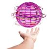 Yinhing Flying Ball Toy, USB Charging Intelligent Sensor Rotating Globe with Colorful LED Lights, for Kids and Adults (Purple Pink) view 3