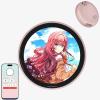 Personalized Anime Photo Pin: 1.8" IPS Touchscreen Digital Badge for Custom Videos & GIFs - Unique Christmas Gift for Fans, Backpacks, Jackets view 1