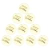 10 Pcs Acrylic Cake Toppers Round Birthday Engraved Toppers Party Cake Decoration Cupcake Dessert Accessories Cupcake Decorations For Party view 1