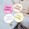 10 Pcs Acrylic Cake Toppers Round Birthday Engraved Toppers Party Cake Decoration Cupcake Dessert Accessories Cupcake Decorations For Party view 4