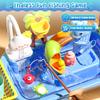 Dtadvlo Upgraded Toddler Sand Water Table Toy with Electric Water Pump, Kids Sand Water with Faucet/Play Food Accessories/Fishing Toy, Kitchen Play Sink Toys for Girl Boy Age 3+ view 3