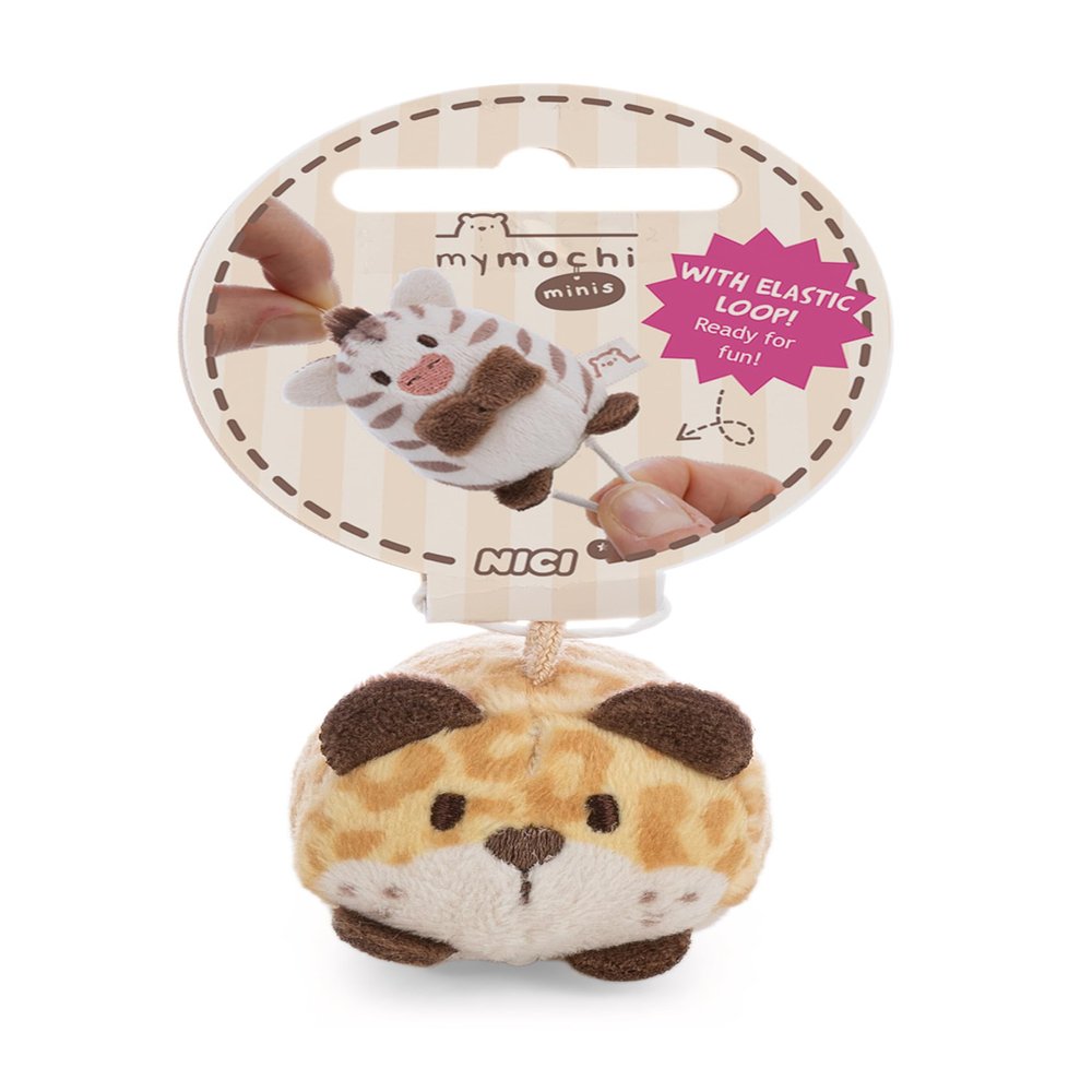 62929 Leopard Ichiro 5cm Yellow Soft Cuddly Soft Toy for Kids and Adults Gift Idea