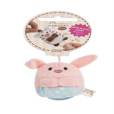 62925 Pibu Pink Polka Dot Rabbit Cuddly Toy, 5 cm, Soft Plush for Cuddling and Playing, for Children and Adults, Gift Idea