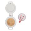 Diydeg Wooden Waffle Maker, Kids Kitchen Toy with Lifelike Design for Educational Play, Parent Child Interaction, Toddler Play Food Set for Boys and Girls 3+ view 1