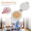Diydeg Wooden Waffle Maker, Kids Kitchen Toy with Lifelike Design for Educational Play, Parent Child Interaction, Toddler Play Food Set for Boys and Girls 3+ view 4