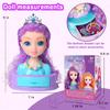 Kryonixty 4-in-1 Hair Styling Doll Head Pretend Makeup for Girls 3-10(9In) view 2