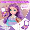 Kryonixty 4-in-1 Hair Styling Doll Head Pretend Makeup for Girls 3-10(9In) view 3