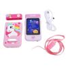 Oreilet Kids Smart Phone Toy, 2.8 Inch Touch Screen 1080P with 180 Flip Camera, Music Video Player Educational Games for Toddlers Children (Light Pink) view 1