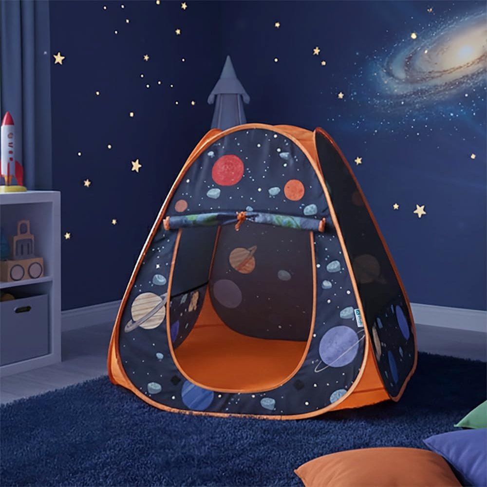 Pacific Play Tents Out of This World Pop-up Tent (60605) - Indoor/Outdoor Pop-up Playhouse for Toddler & Kids Easy Setup