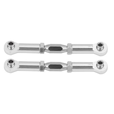 Acouto RC Linkage Machined Aluminium Alloy Linkage Rod RC Car Accessory Servo Rod 94111/94188 - Remote & App Controlled Vehicle (Silver)