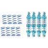 4pcs Metal Shock Damper with Spare Springs, Universal RC Crawler Shock Damper, 1/10 Scale Shock Absorber for SCX10 D90, High Performance Suspension Upgrade for RC Crawler Cars (70mm) view 1