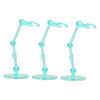 10PCS Action Figure Stand, Plastic Translucent Doll Model Support Base, Display Holder for 6 Inch Dolls with 30 Accessories, 40 Screws and Nuts, Compatible with SD, BB Figures and (Transparent Green) view 3