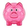 Acouto Bank Boys and Girls - Color Bank Birthday Toy - Transparent Plastic Money Toys & GamesNovelty & Gag ToysMoney (Small Rose red) view 4