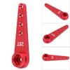 Acouto 25T Servo Arm Machining Aluminium Alloy 25T Servo Arm WPL 1627 RC Truck RC Accessory Remote & App Controlled Vehicle (WPL1627R red) view 2