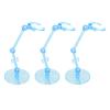 10PCS Action Figure Stand, Plastic Translucent Doll Model Support Base, Display Holder for 6 Inch Dolls with 30 Accessories, 40 Screws and Nuts, Compatible with SD, BB Figures and (Transparent Blue) view 4