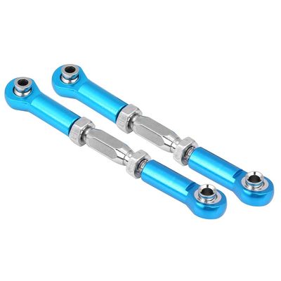 Acouto RC Linkage Machined Aluminium Alloy Linkage Rod RC Car Accessory Servo Rod 94111/94188 - Remote & App Controlled Vehicle (Blue)