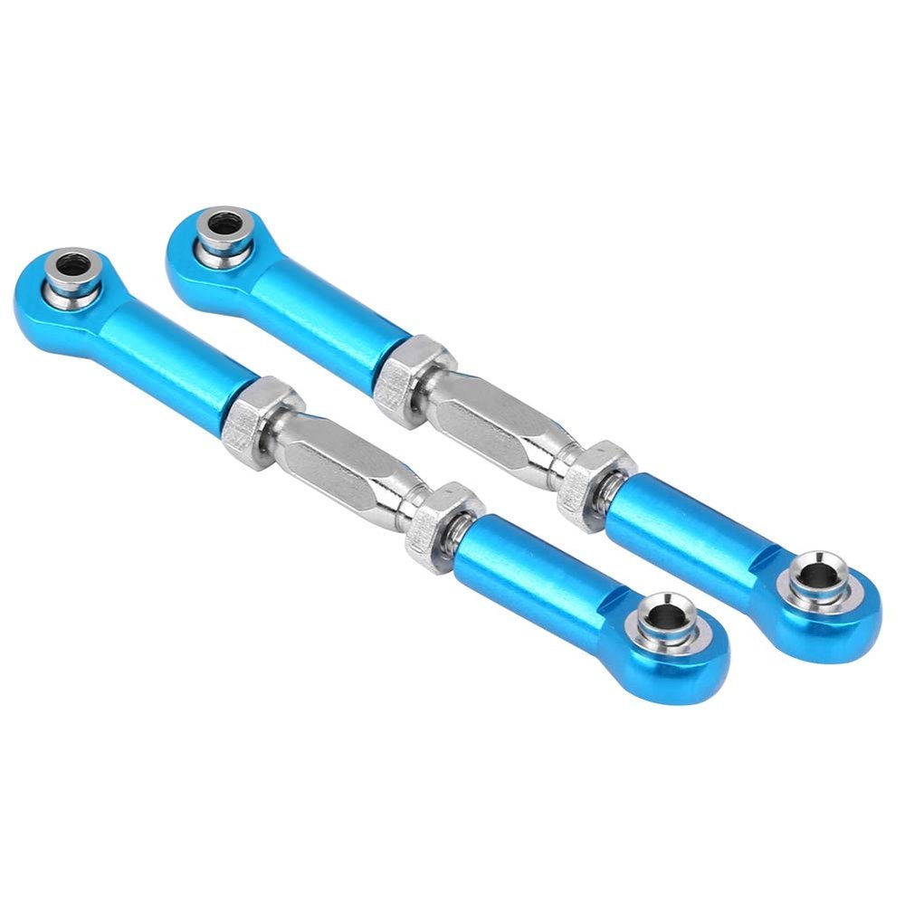 Acouto RC Linkage Machined Aluminium Alloy Linkage Rod RC Car Accessory Servo Rod 94111/94188 - Remote & App Controlled Vehicle (Blue)