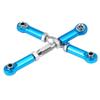 Acouto RC Linkage Machined Aluminium Alloy Linkage Rod RC Car Accessory Servo Rod 94111/94188 - Remote & App Controlled Vehicle (Blue) view 4
