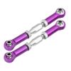 Acouto RC Linkage Machined Aluminium Alloy Linkage Rod RC Car Accessory Servo Rod 94111/94188 - Remote & App Controlled Vehicle (Purple) view 4